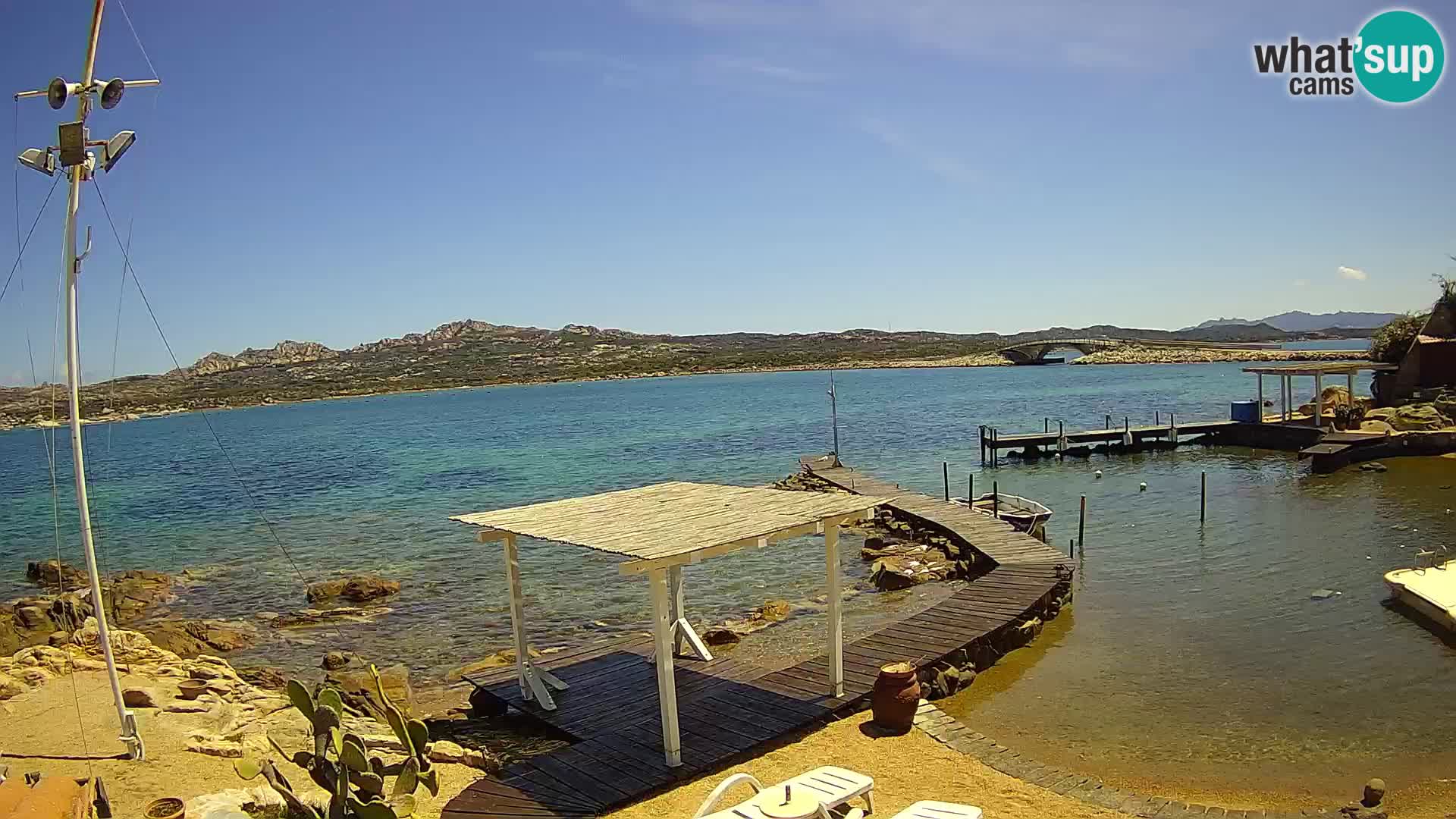Live webcam Ponte Caprera – La Maddalena – Sardinia – Italy