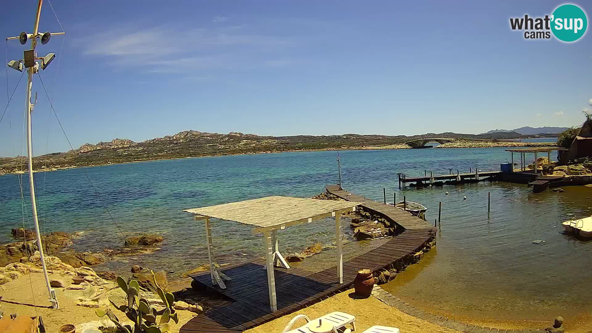 Webcam en direct Ponte Caprera – La Maddalena – Sardaigne – Italie