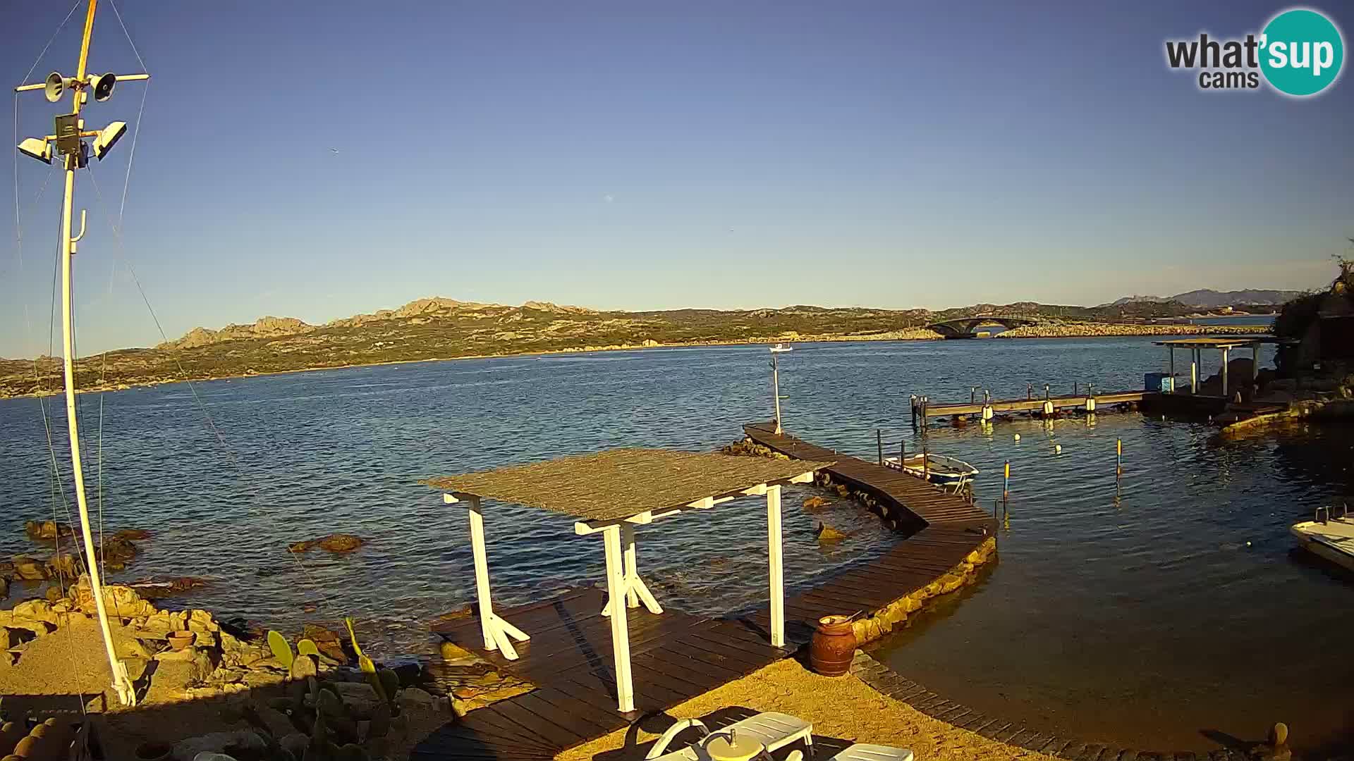 Live-Webcam Ponte Caprera – La Maddalena – Sardinien – Italien