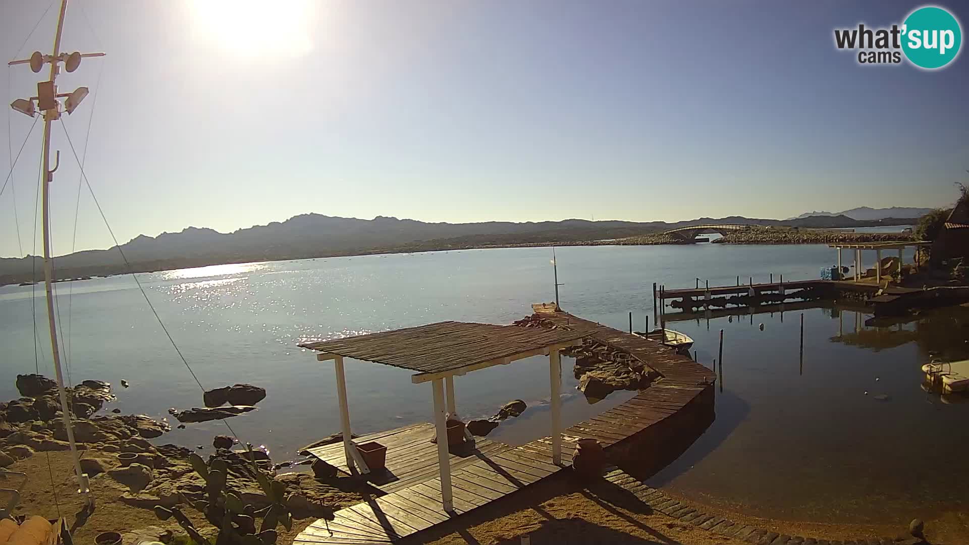 Webcam en direct Ponte Caprera – La Maddalena – Sardaigne – Italie
