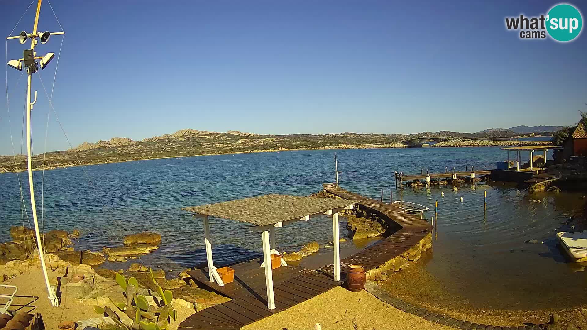 Live-Webcam Ponte Caprera – La Maddalena – Sardinien – Italien