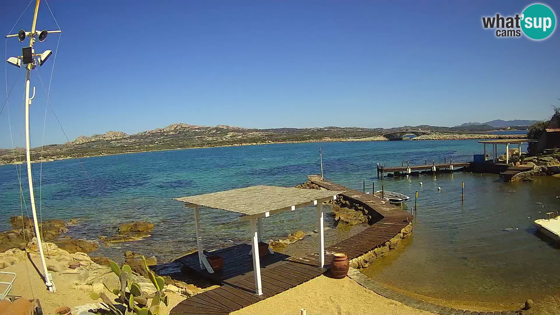 Live-Webcam Ponte Caprera – La Maddalena – Sardinien – Italien