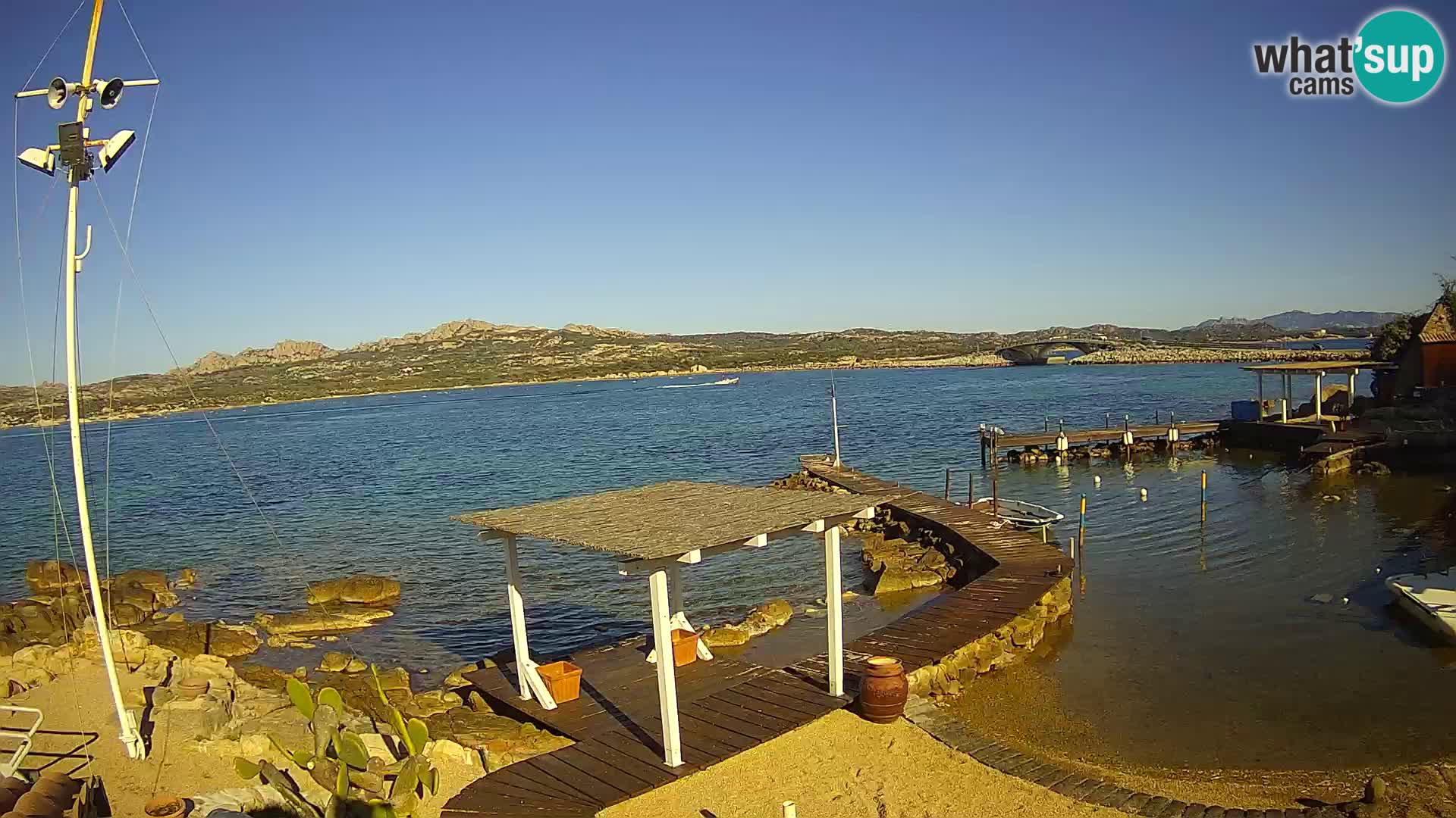 Webcam en direct Ponte Caprera – La Maddalena – Sardaigne – Italie