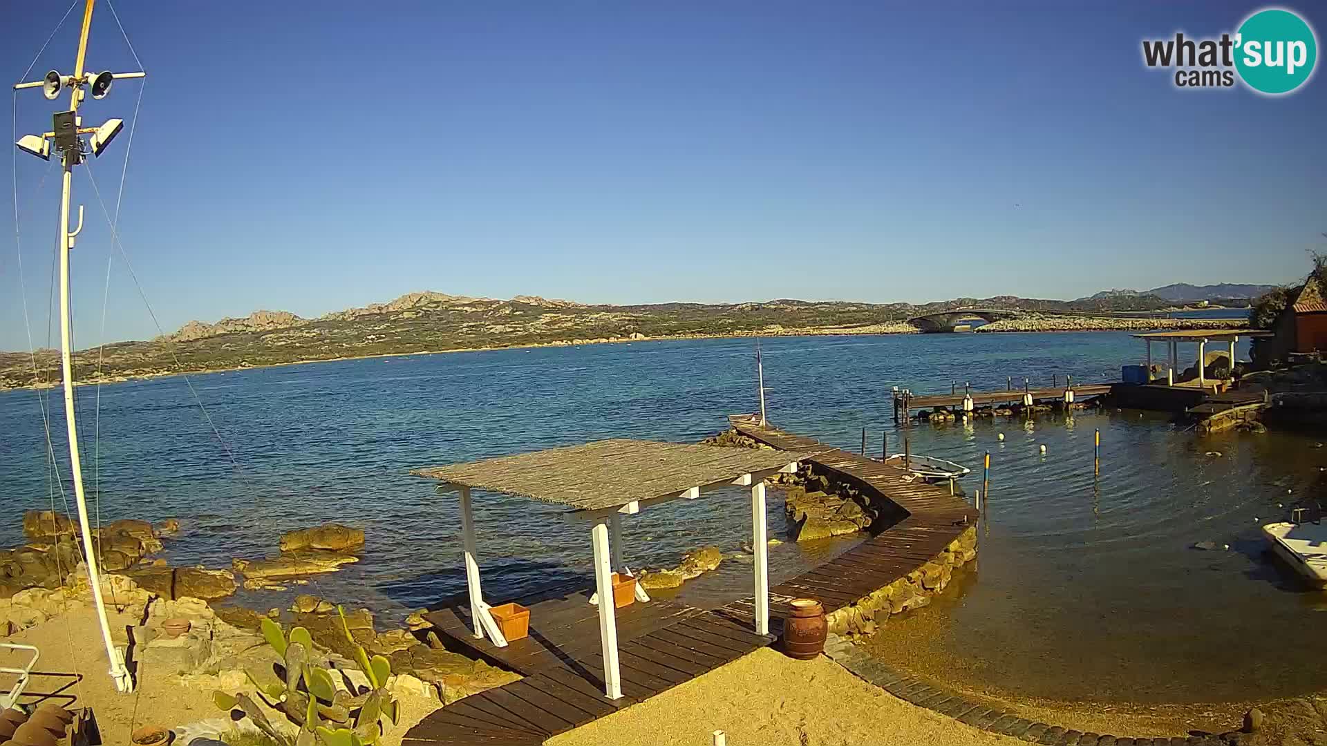 Webcam en vivo Ponte Caprera – La Maddalena – Cerdeña – Italia