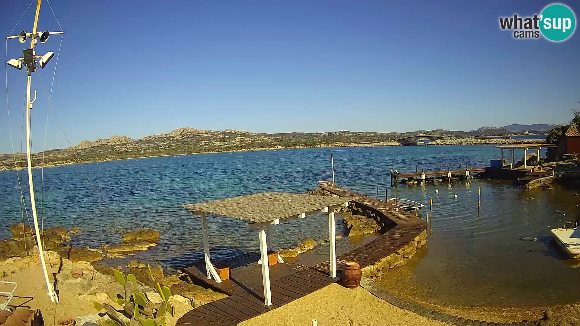 Webcam en direct Ponte Caprera – La Maddalena – Sardaigne – Italie
