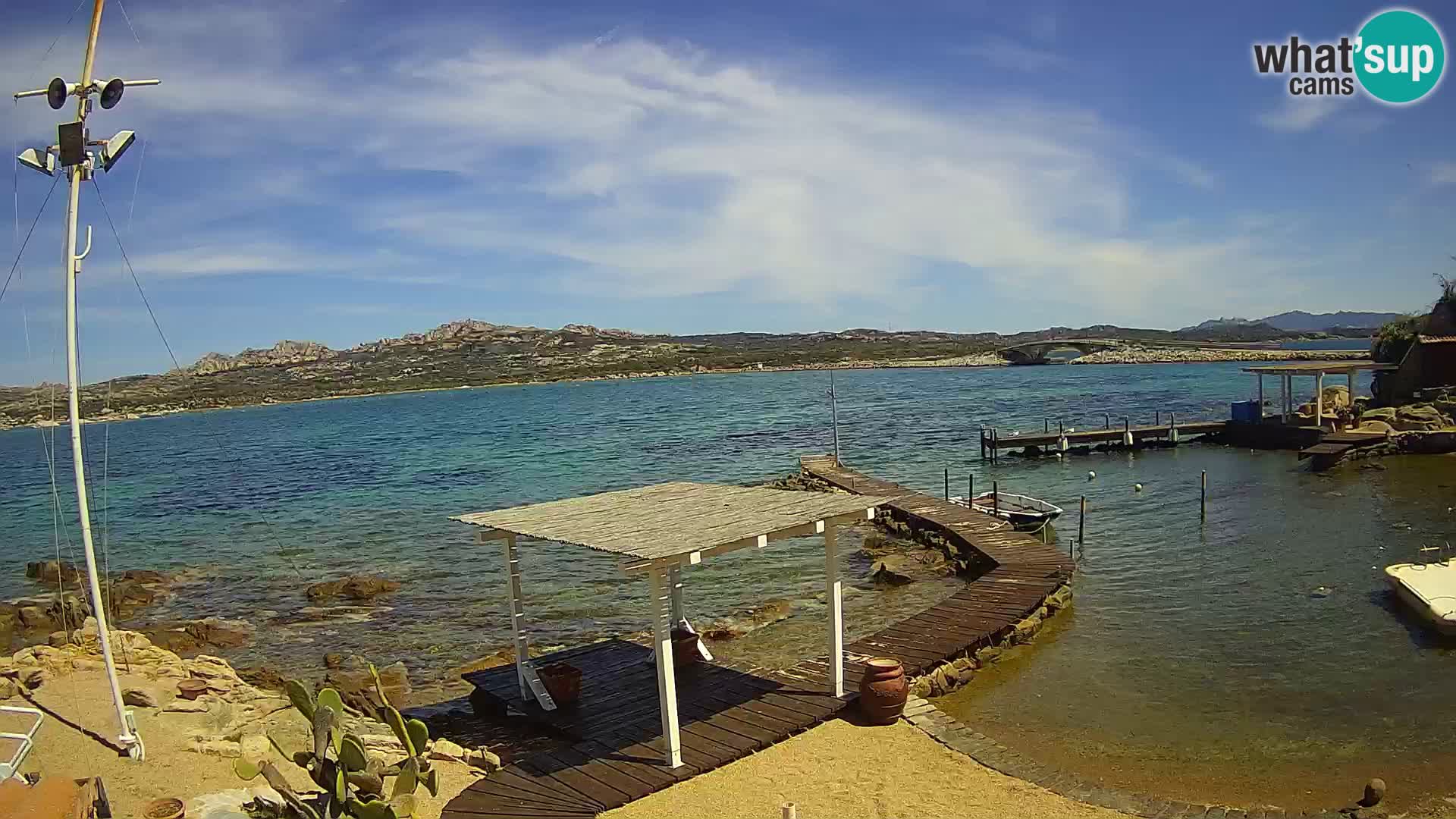 Web kamera uživo Ponte Caprera – La Maddalena – Sardinija – Italija