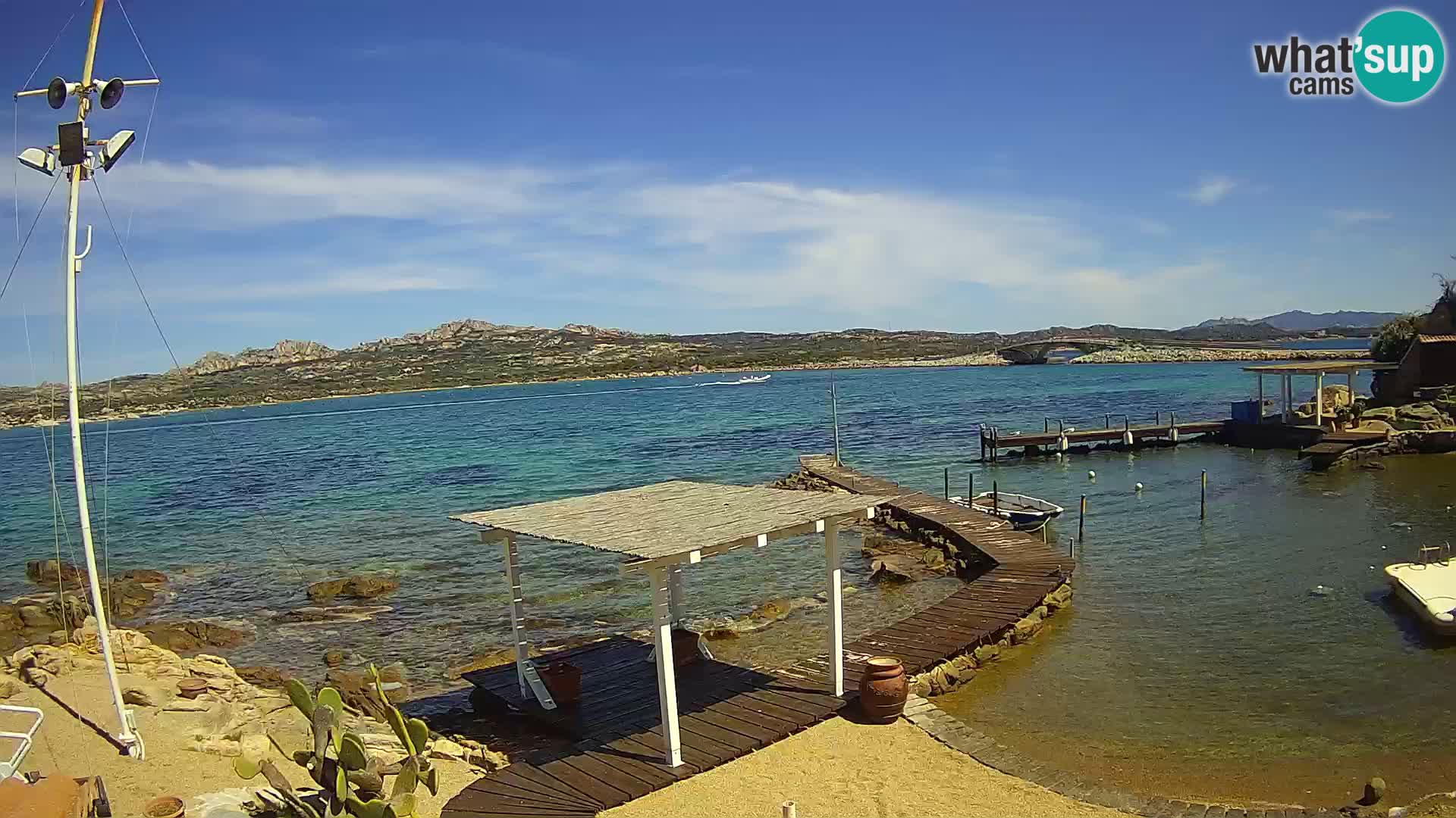 Webcam en vivo Ponte Caprera – La Maddalena – Cerdeña – Italia