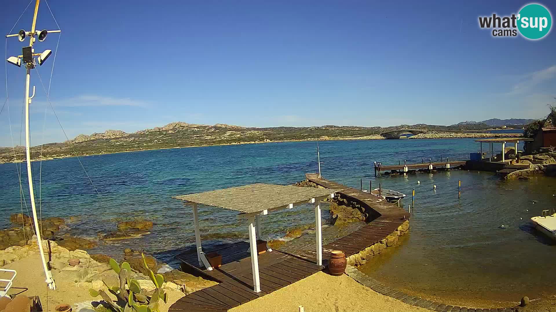 Live webcam Ponte Caprera – La Maddalena – Sardegna – Italia