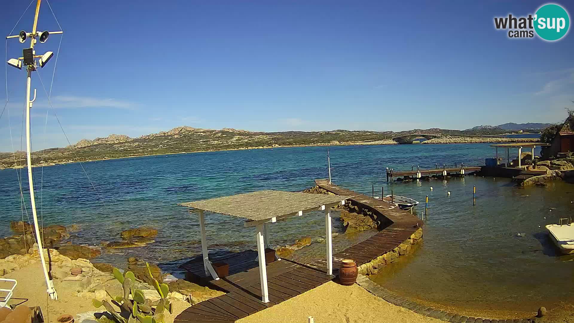 Live webcam Ponte Caprera – La Maddalena – Sardinia – Italy