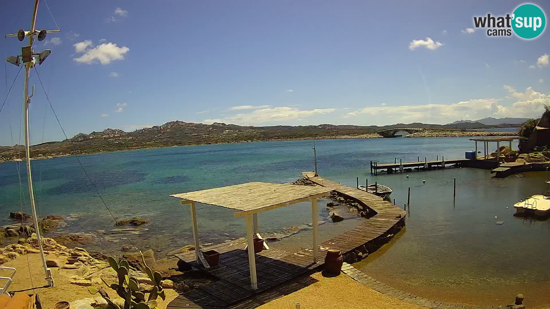 Live-Webcam Ponte Caprera – La Maddalena – Sardinien – Italien