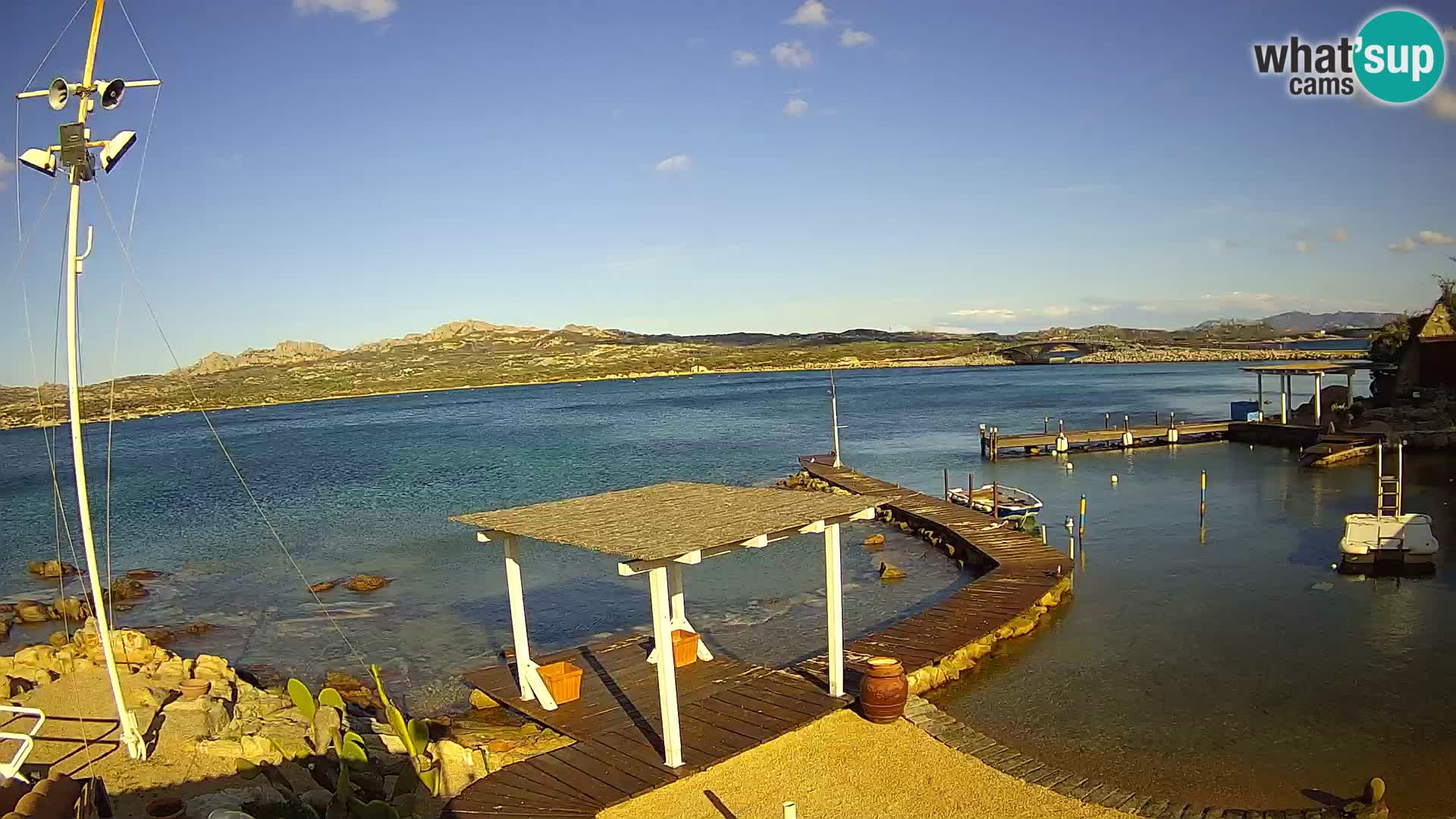 Webcam en direct Ponte Caprera – La Maddalena – Sardaigne – Italie