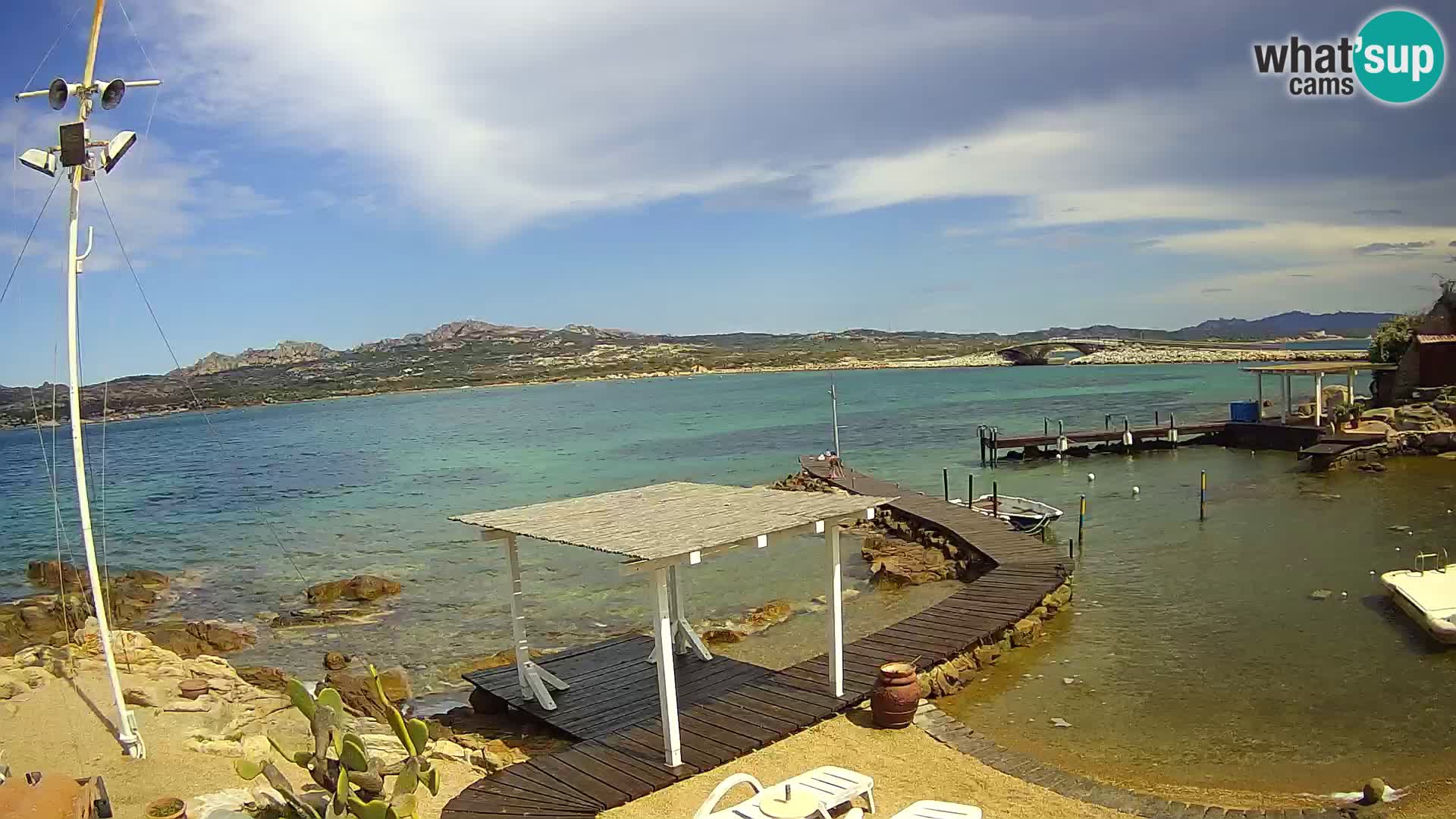 Webcam en direct Ponte Caprera – La Maddalena – Sardaigne – Italie