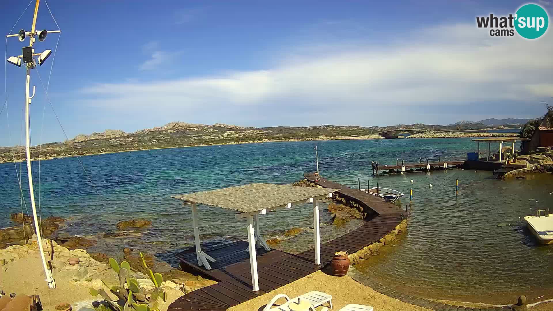 Live-Webcam Ponte Caprera – La Maddalena – Sardinien – Italien
