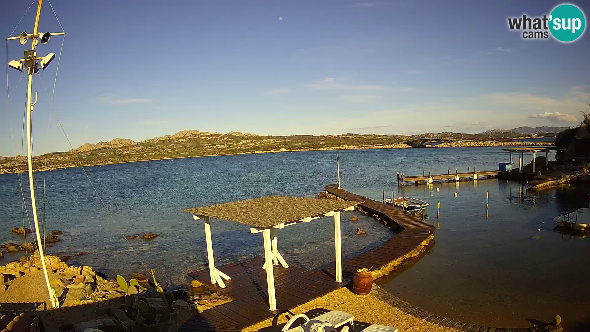 Live webcam Ponte Caprera – La Maddalena – Sardinia – Italy
