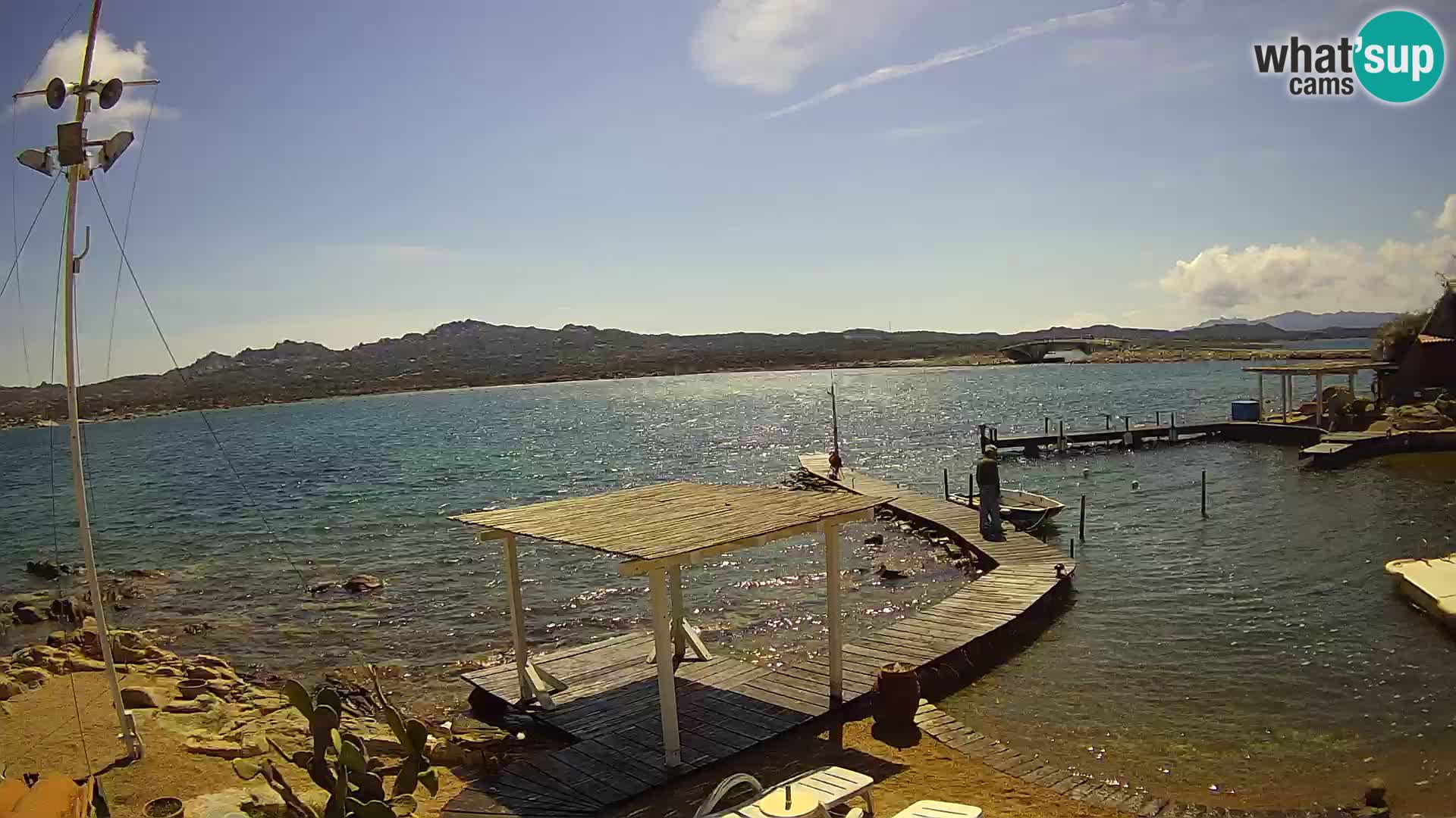 Live webcam Ponte Caprera – La Maddalena – Sardinia – Italy