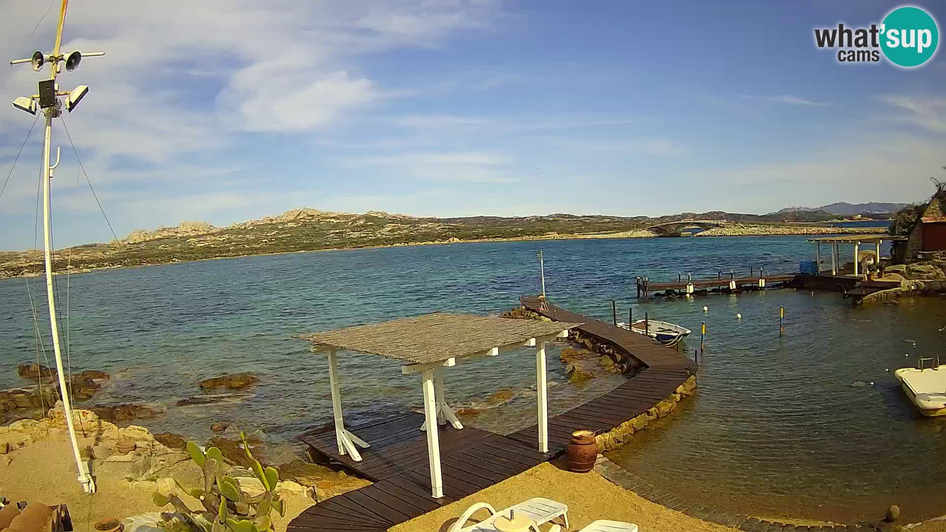 Webcam en vivo Ponte Caprera – La Maddalena – Cerdeña – Italia