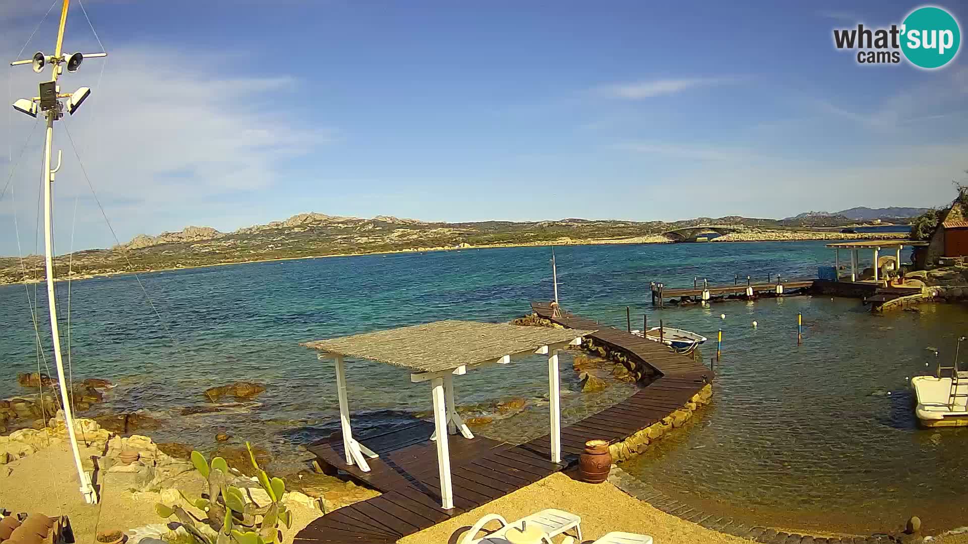 Webcam en vivo Ponte Caprera – La Maddalena – Cerdeña – Italia