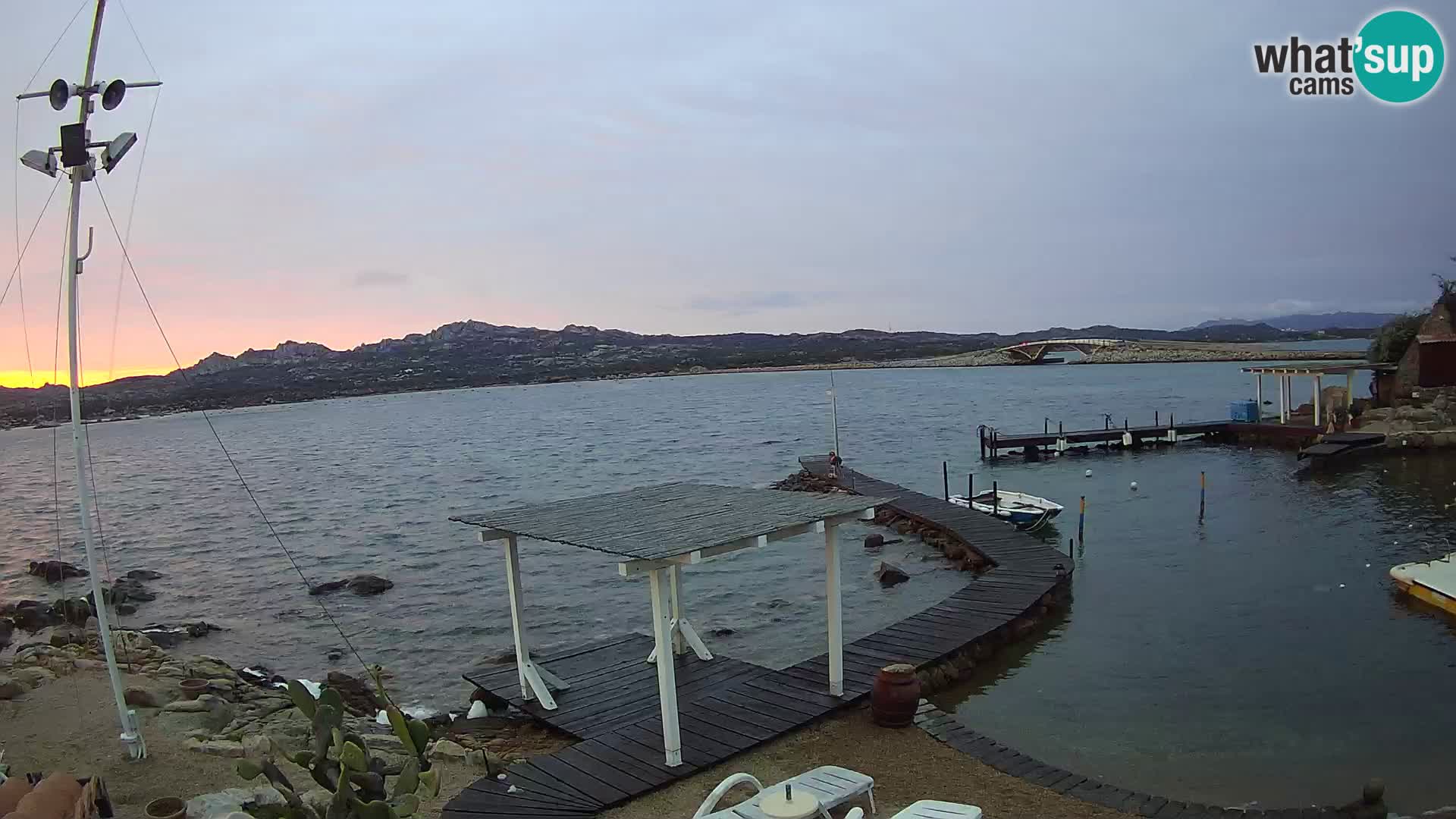 Webcam en direct Ponte Caprera – La Maddalena – Sardaigne – Italie