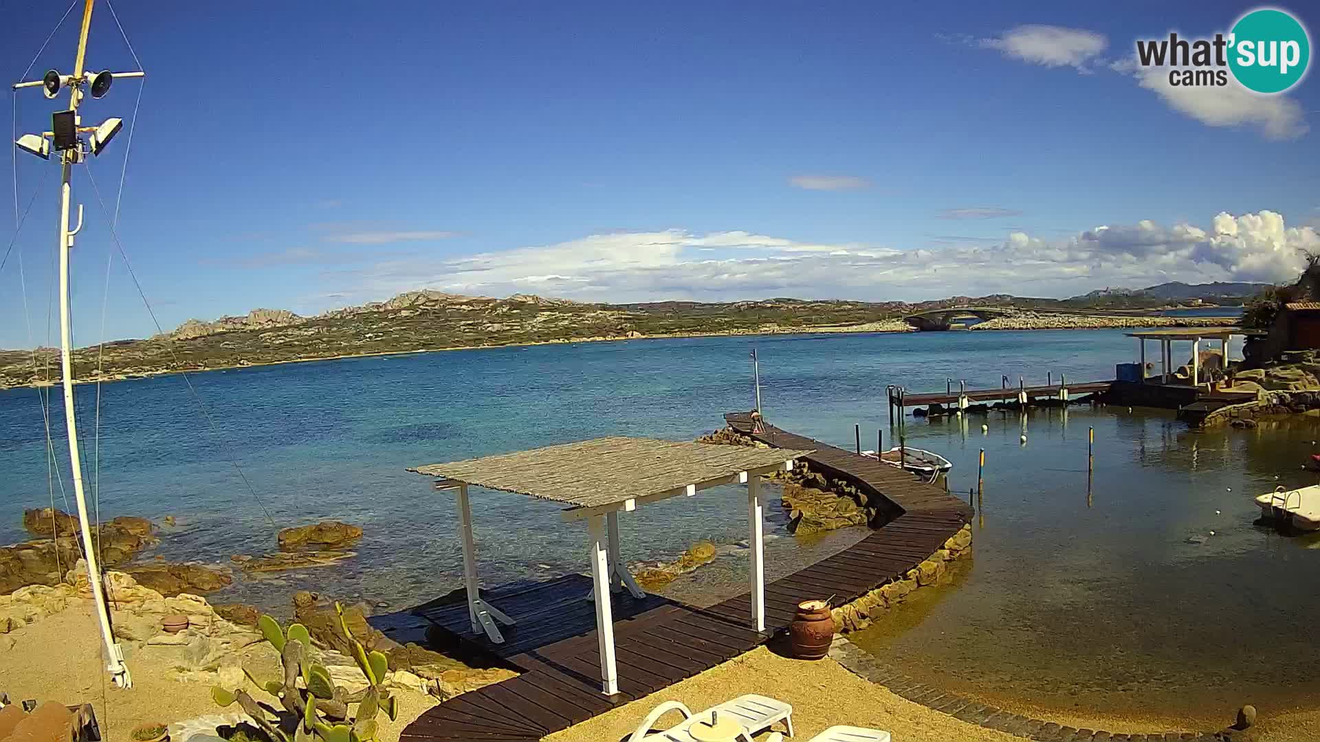 Webcam en direct Ponte Caprera – La Maddalena – Sardaigne – Italie