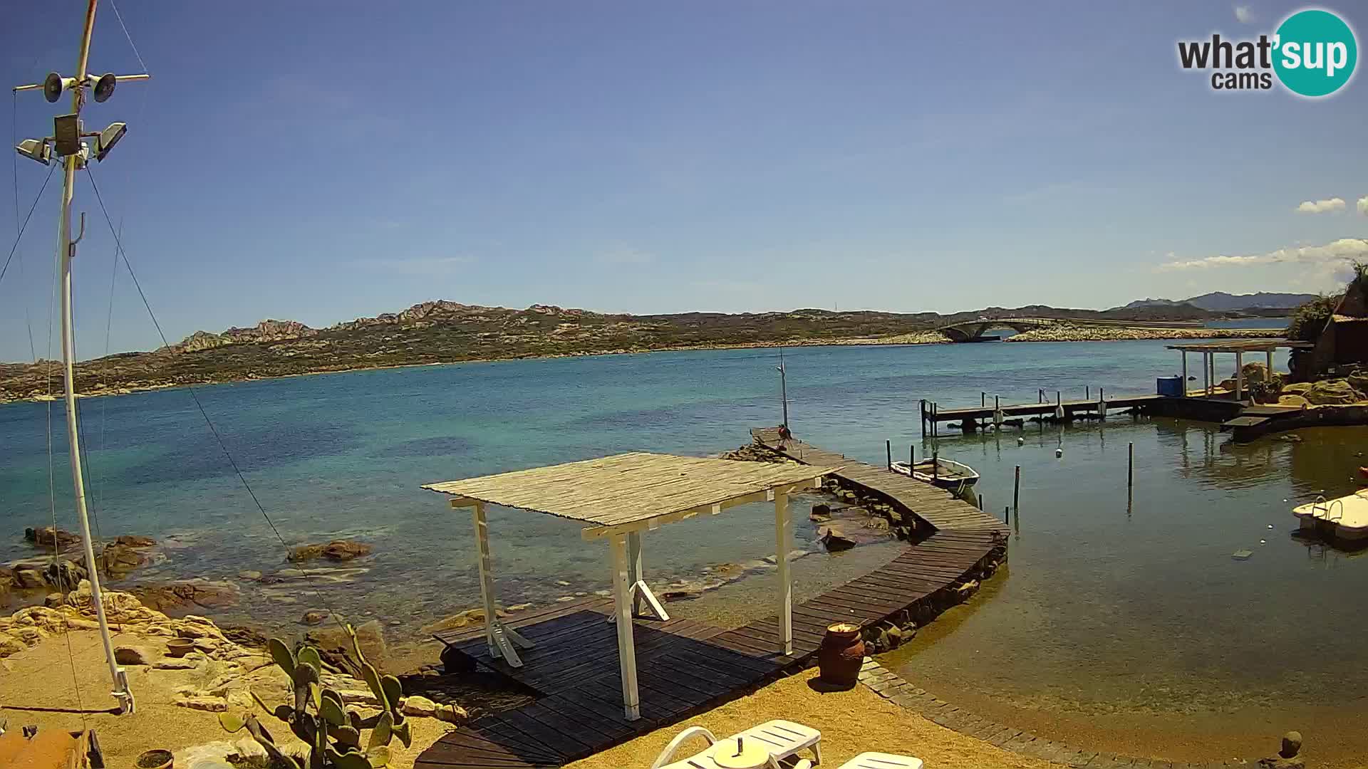 Webcam en vivo Ponte Caprera – La Maddalena – Cerdeña – Italia