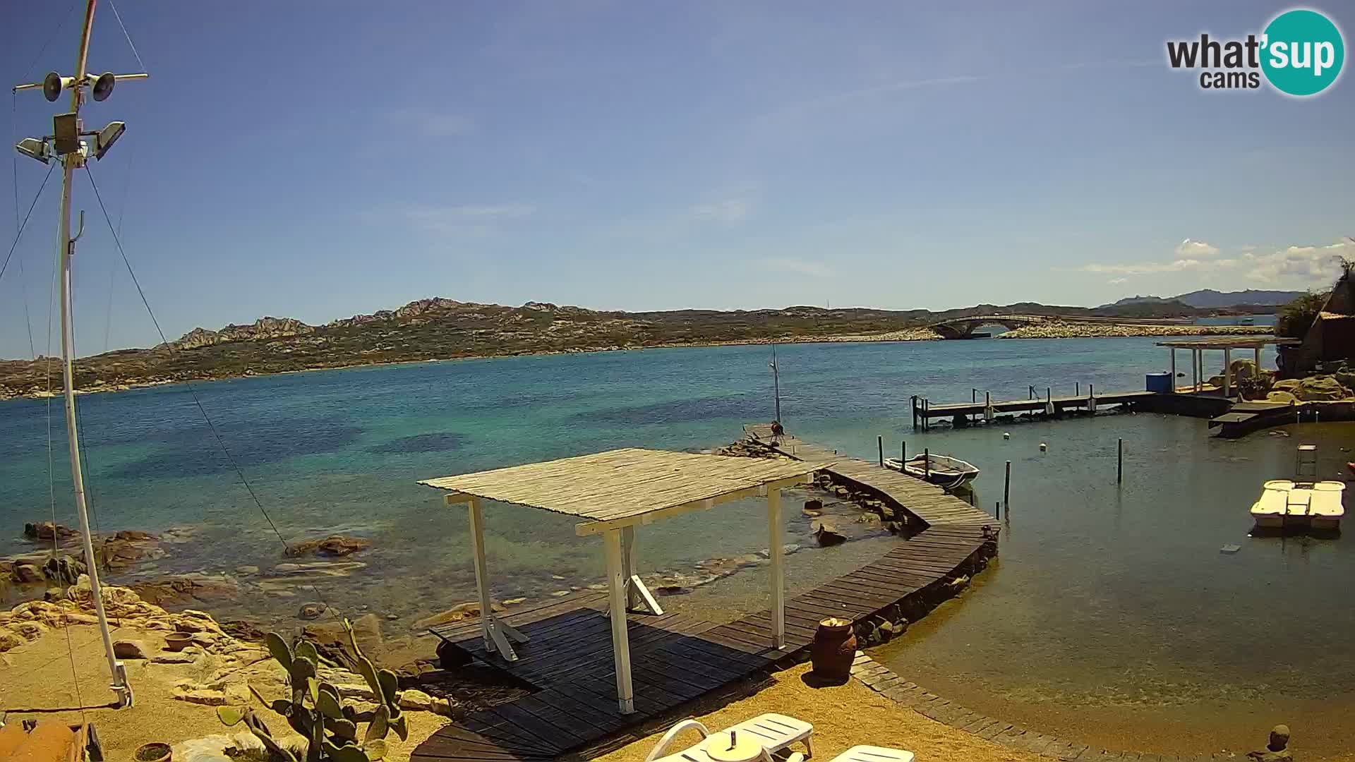 Webcam en direct Ponte Caprera – La Maddalena – Sardaigne – Italie