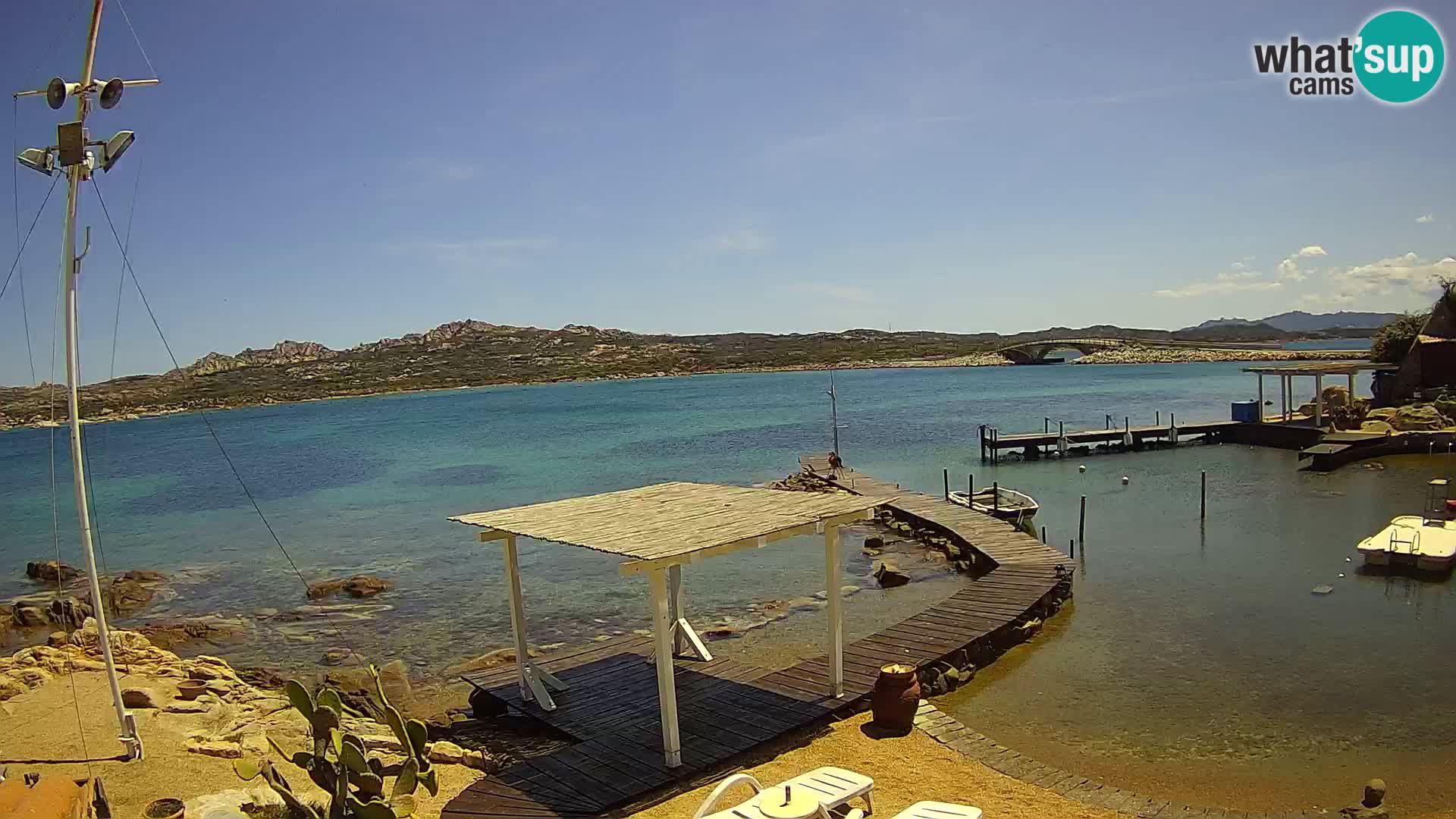 Web kamera uživo Ponte Caprera – La Maddalena – Sardinija – Italija