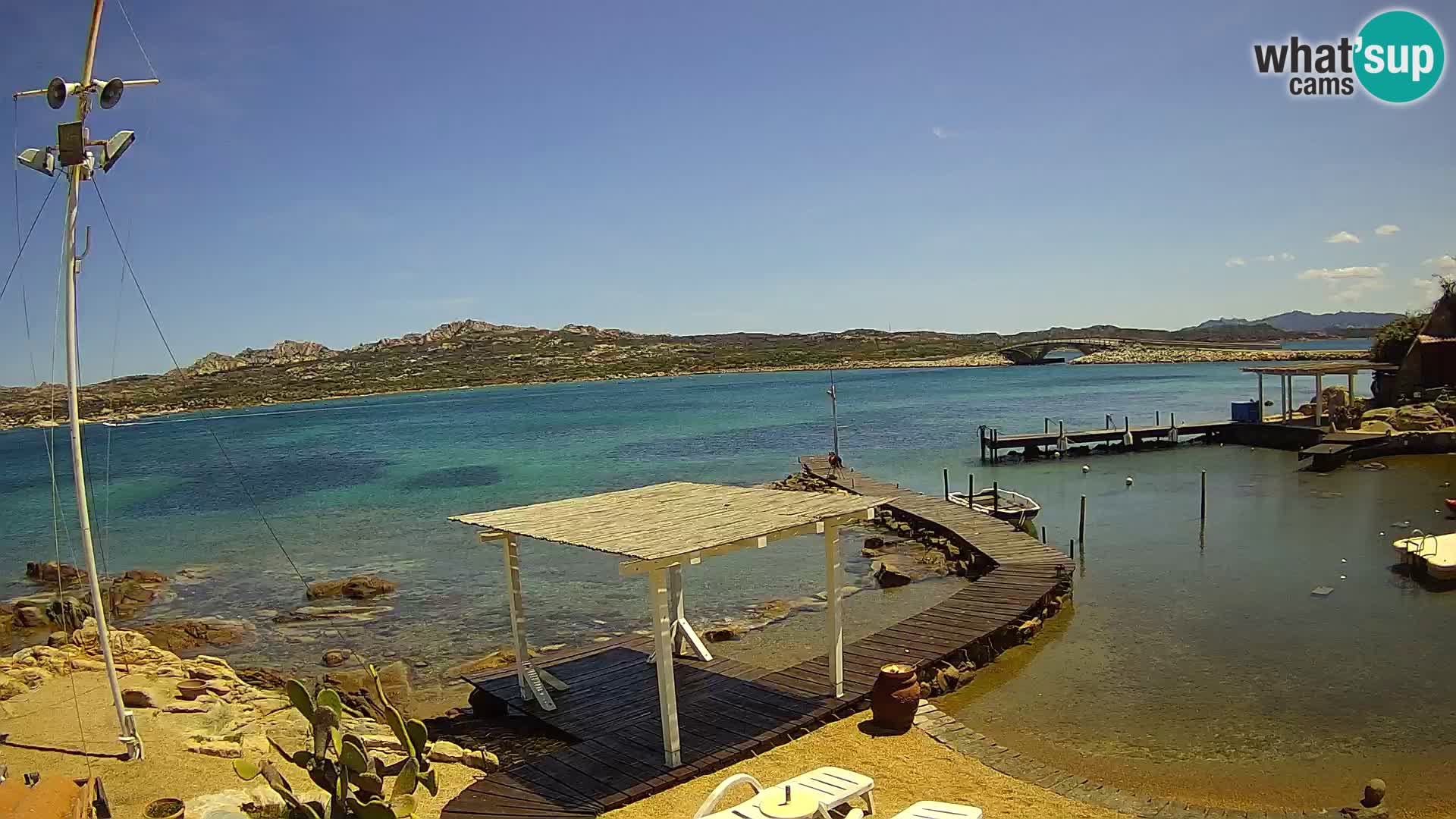 Live webcam Ponte Caprera – La Maddalena – Sardinia – Italy