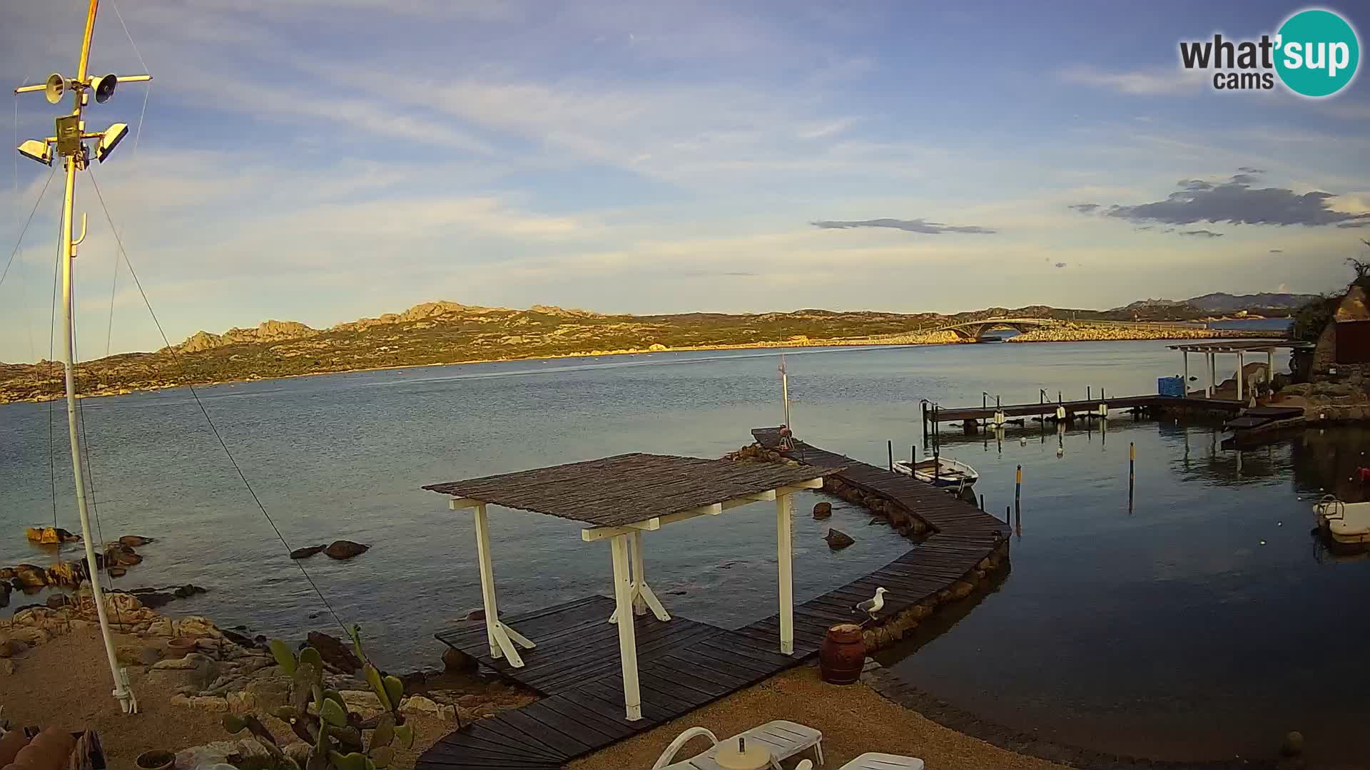 Web kamera uživo Ponte Caprera – La Maddalena – Sardinija – Italija