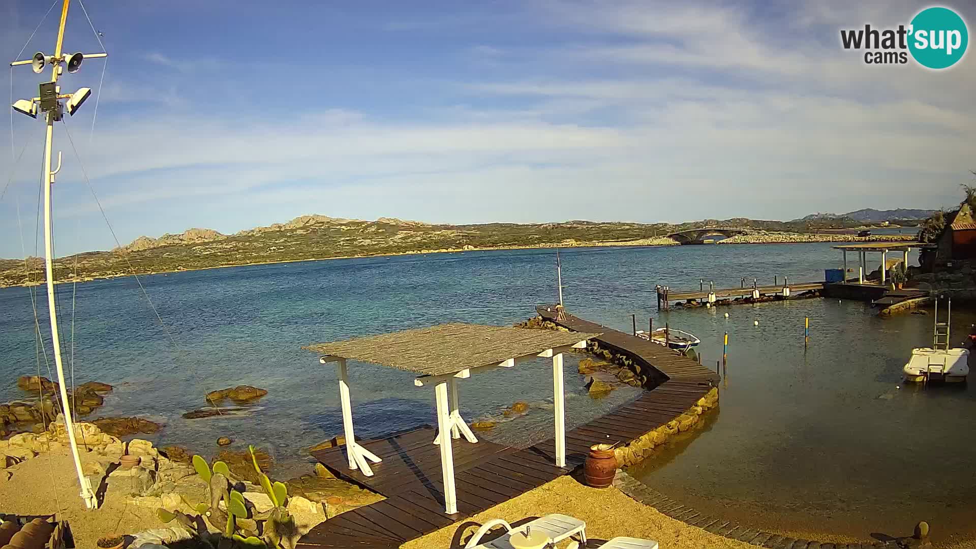 Live webcam Ponte Caprera – La Maddalena – Sardinia – Italy