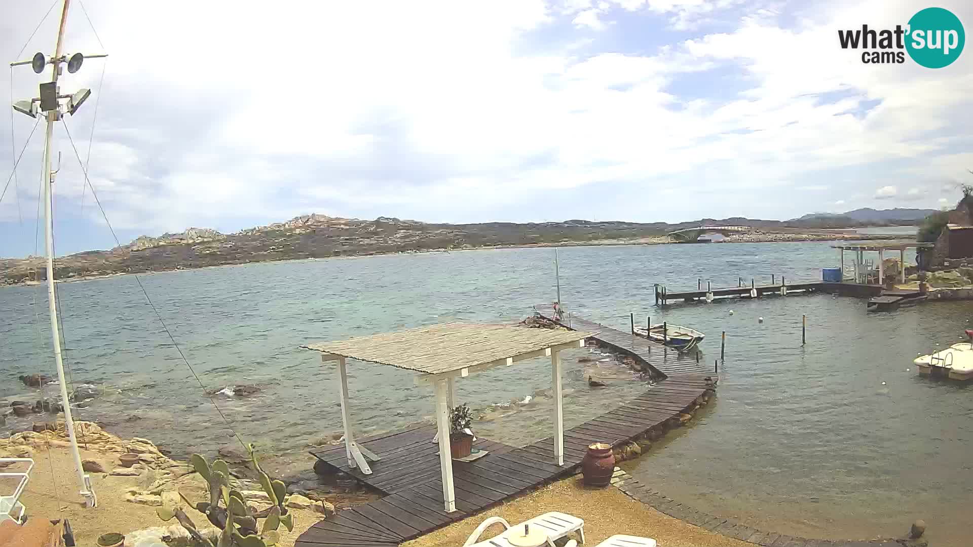 Web kamera uživo Ponte Caprera – La Maddalena – Sardinija – Italija