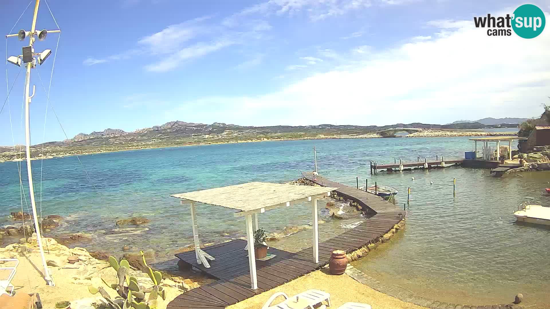 Webcam en direct Ponte Caprera – La Maddalena – Sardaigne – Italie