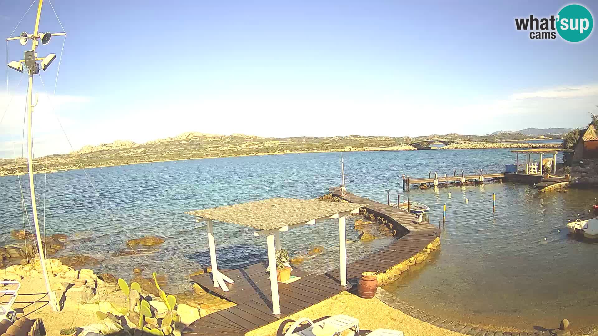 Live-Webcam Ponte Caprera – La Maddalena – Sardinien – Italien
