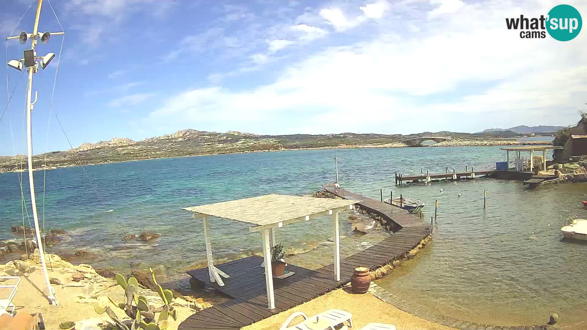 Webcam en vivo Ponte Caprera – La Maddalena – Cerdeña – Italia