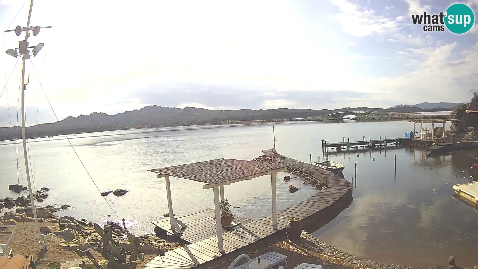 Live webcam Ponte Caprera – La Maddalena – Sardinia – Italy