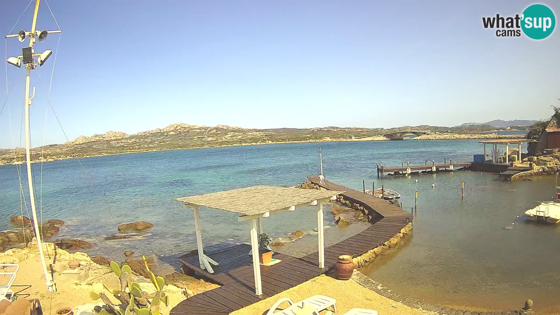 Webcam en vivo Ponte Caprera – La Maddalena – Cerdeña – Italia