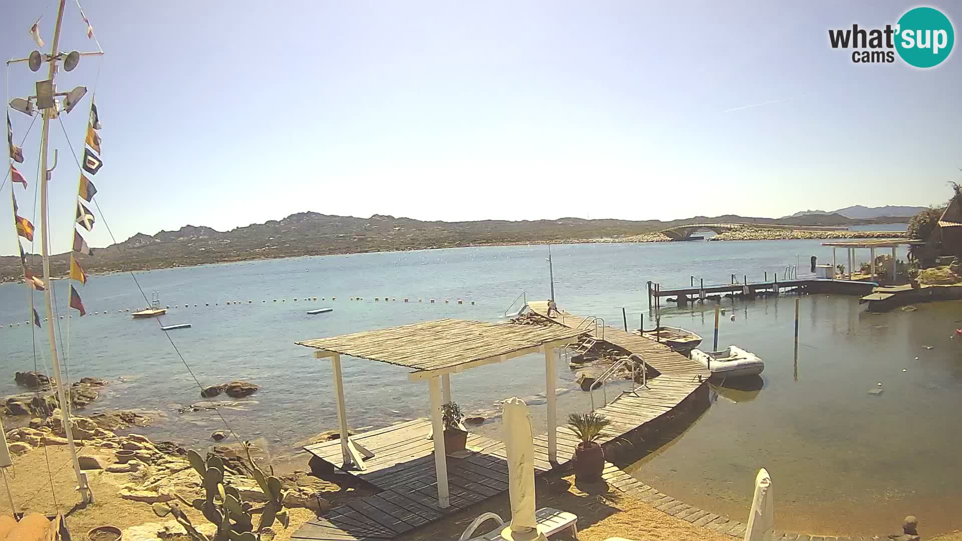 Webcam en direct Ponte Caprera – La Maddalena – Sardaigne – Italie