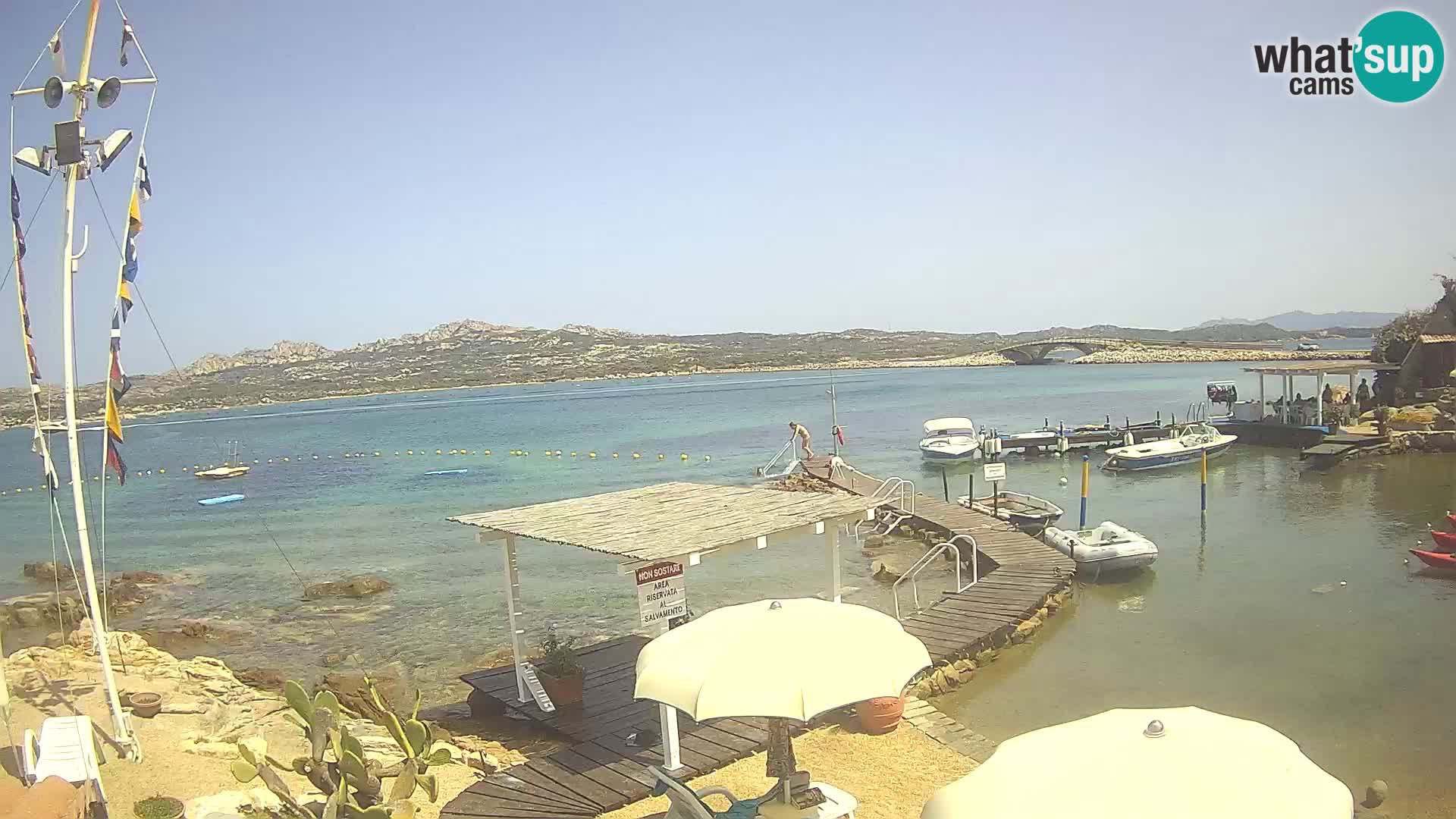 Live webcam Ponte Caprera – La Maddalena – Sardinia – Italy