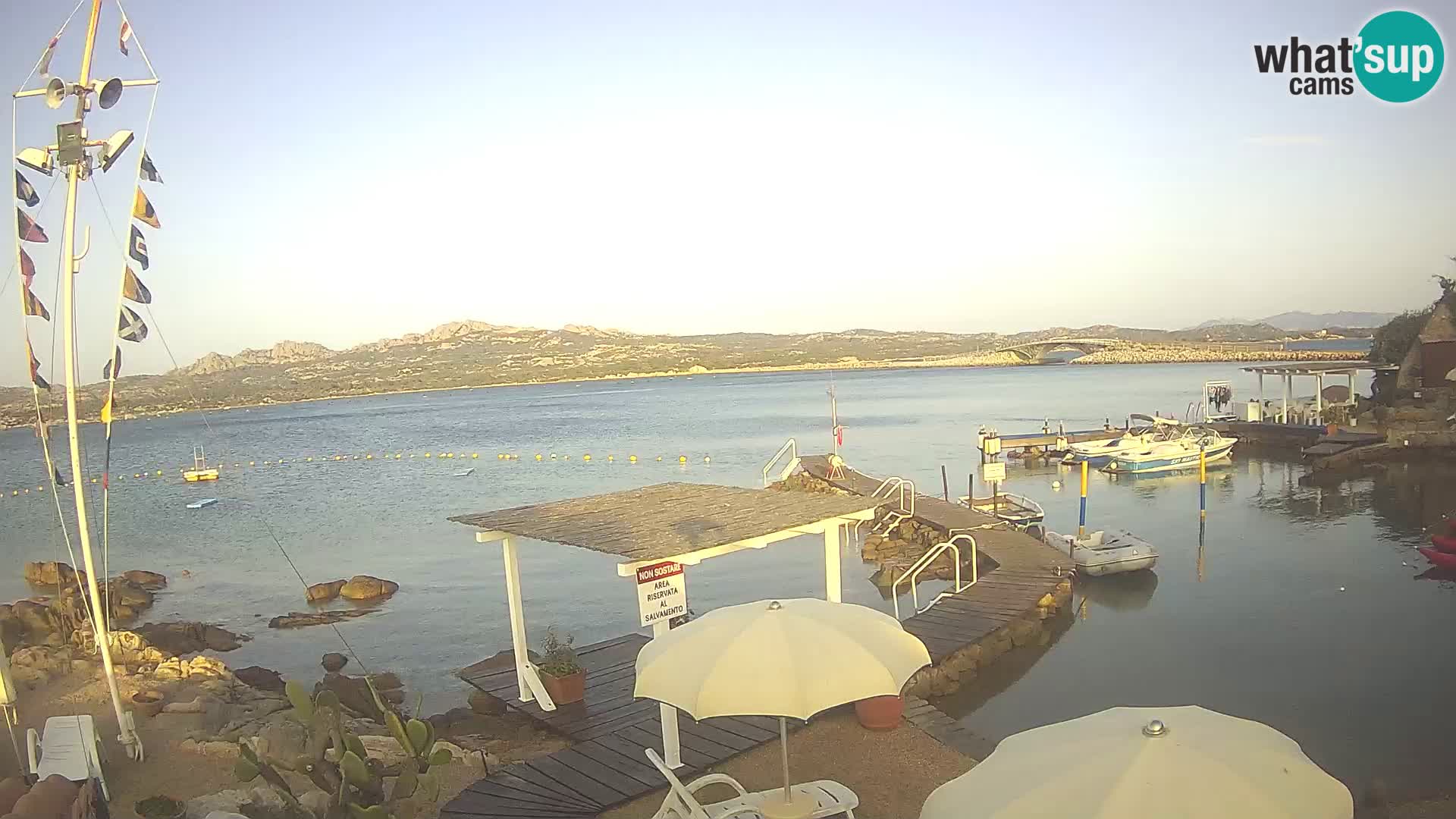 Live webcam Ponte Caprera – La Maddalena – Sardinia – Italy