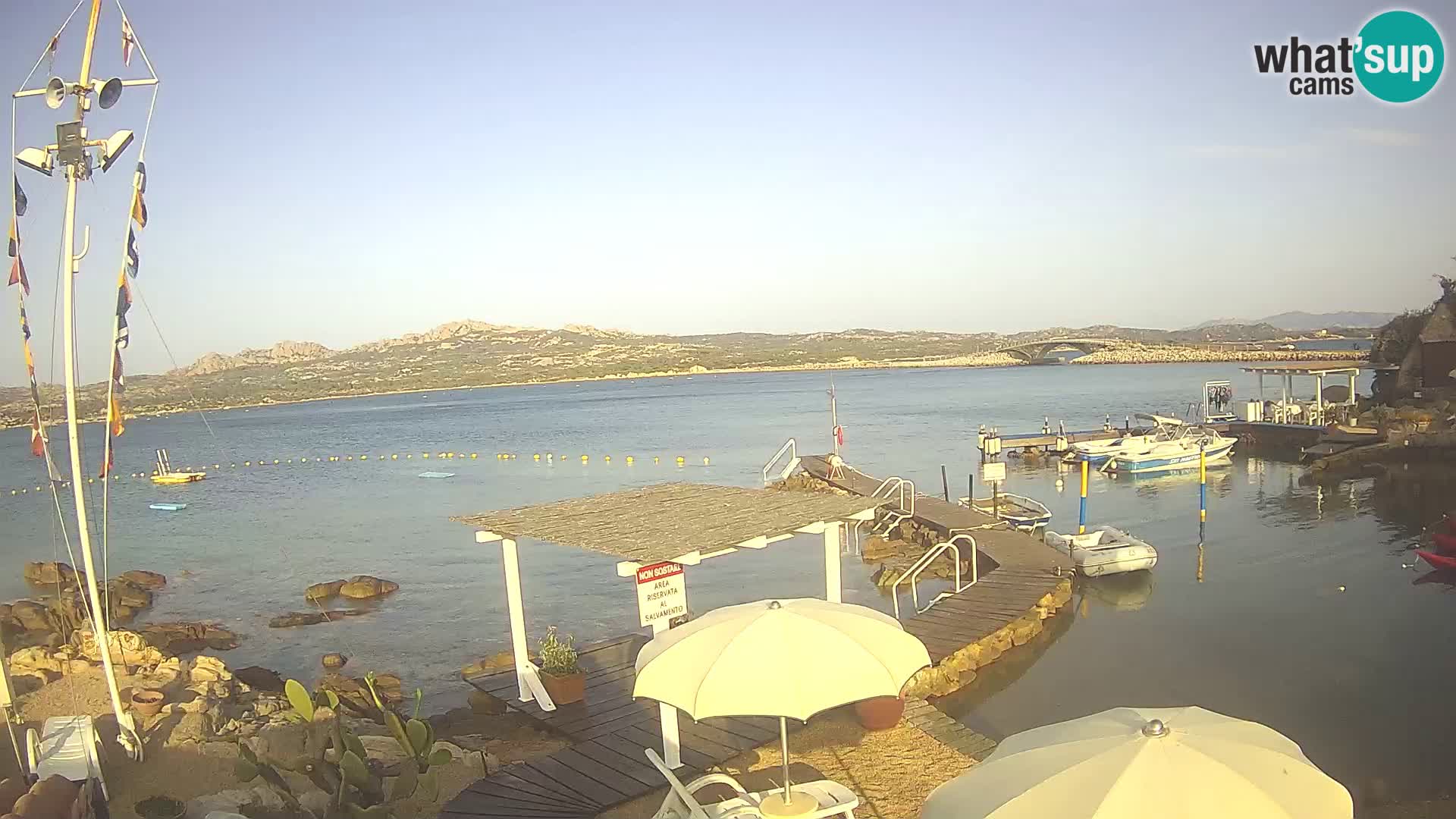 Live webcam Ponte Caprera – La Maddalena – Sardinia – Italy