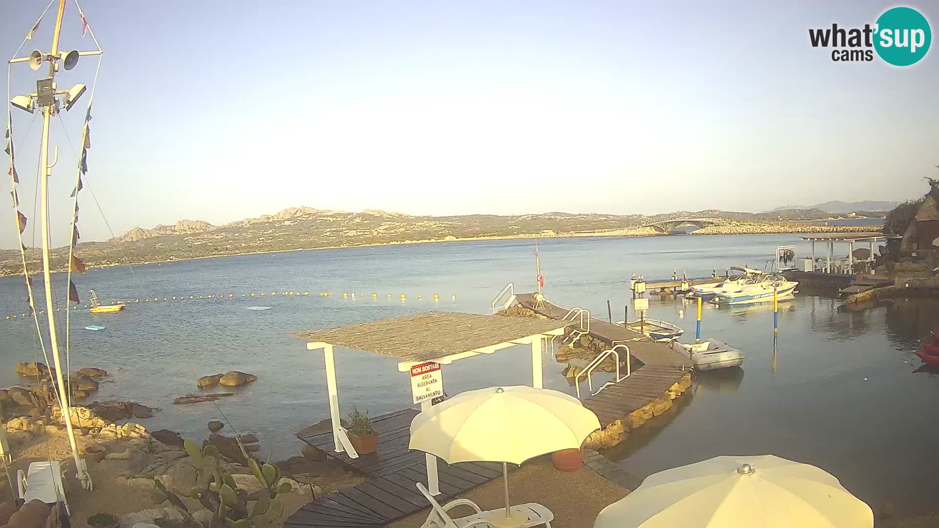 Live webcam Ponte Caprera – La Maddalena – Sardinia – Italy
