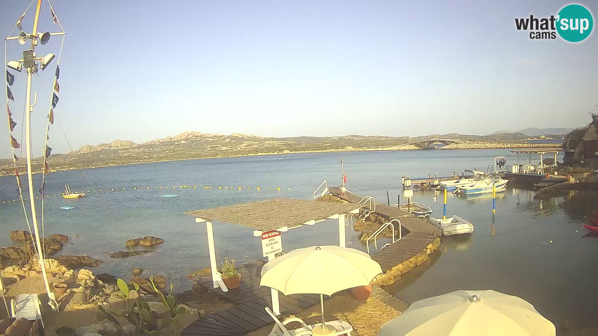 Live webcam Ponte Caprera – La Maddalena – Sardinia – Italy