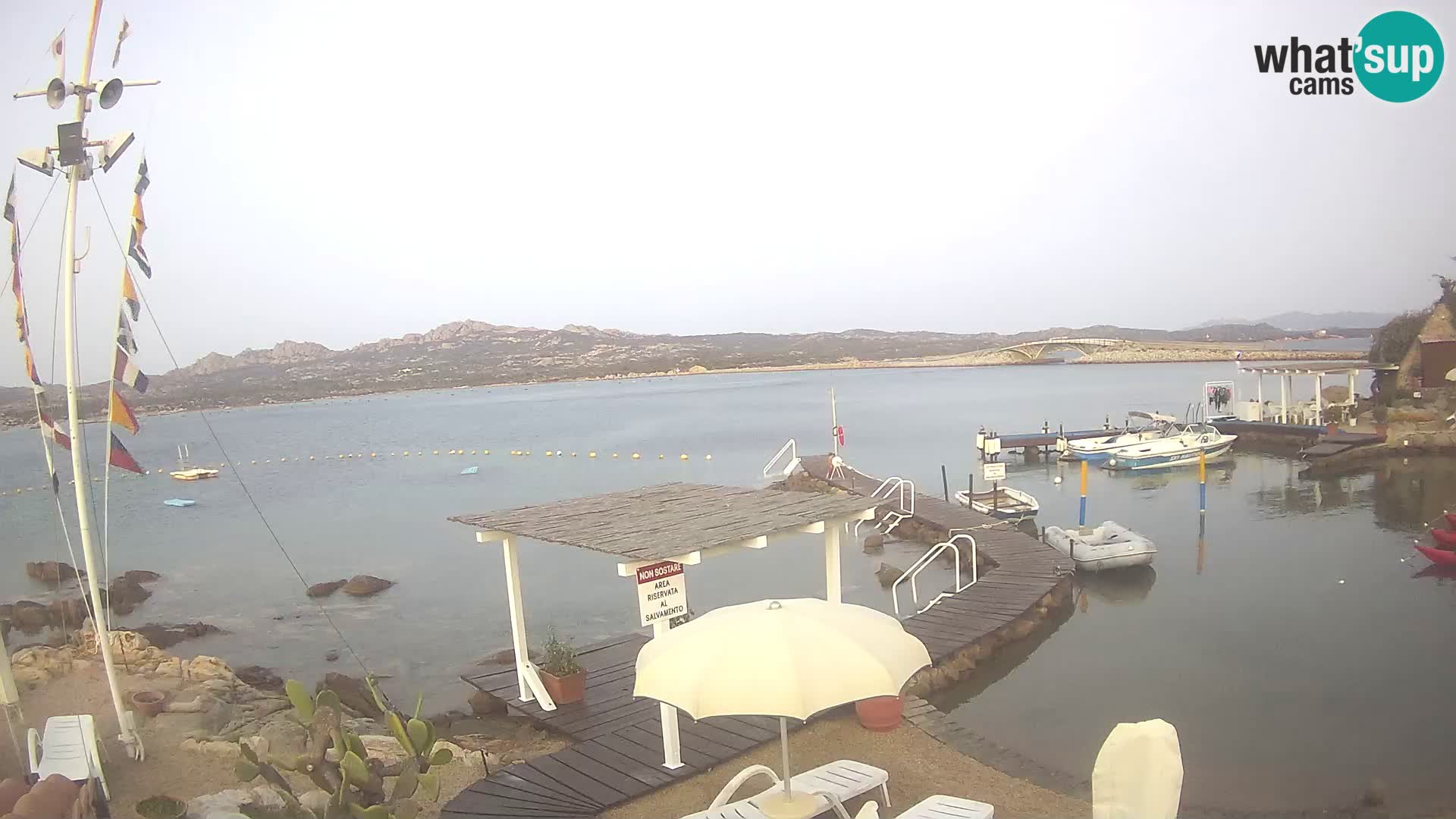 Live-Webcam Ponte Caprera – La Maddalena – Sardinien – Italien