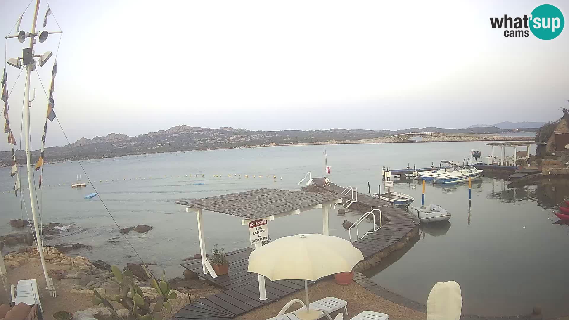 Live-Webcam Ponte Caprera – La Maddalena – Sardinien – Italien