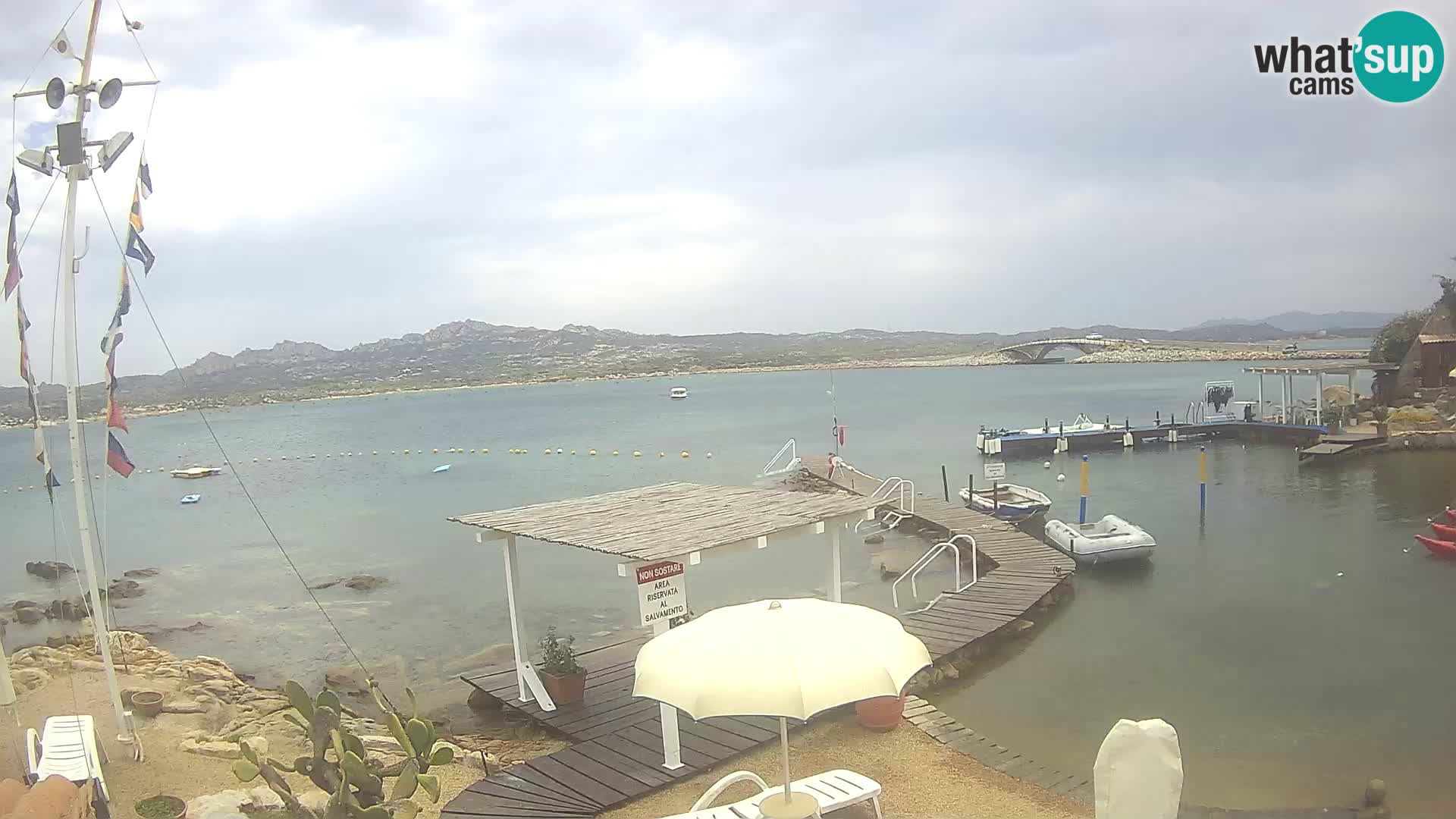 Live webcam Ponte Caprera – La Maddalena – Sardinia – Italy