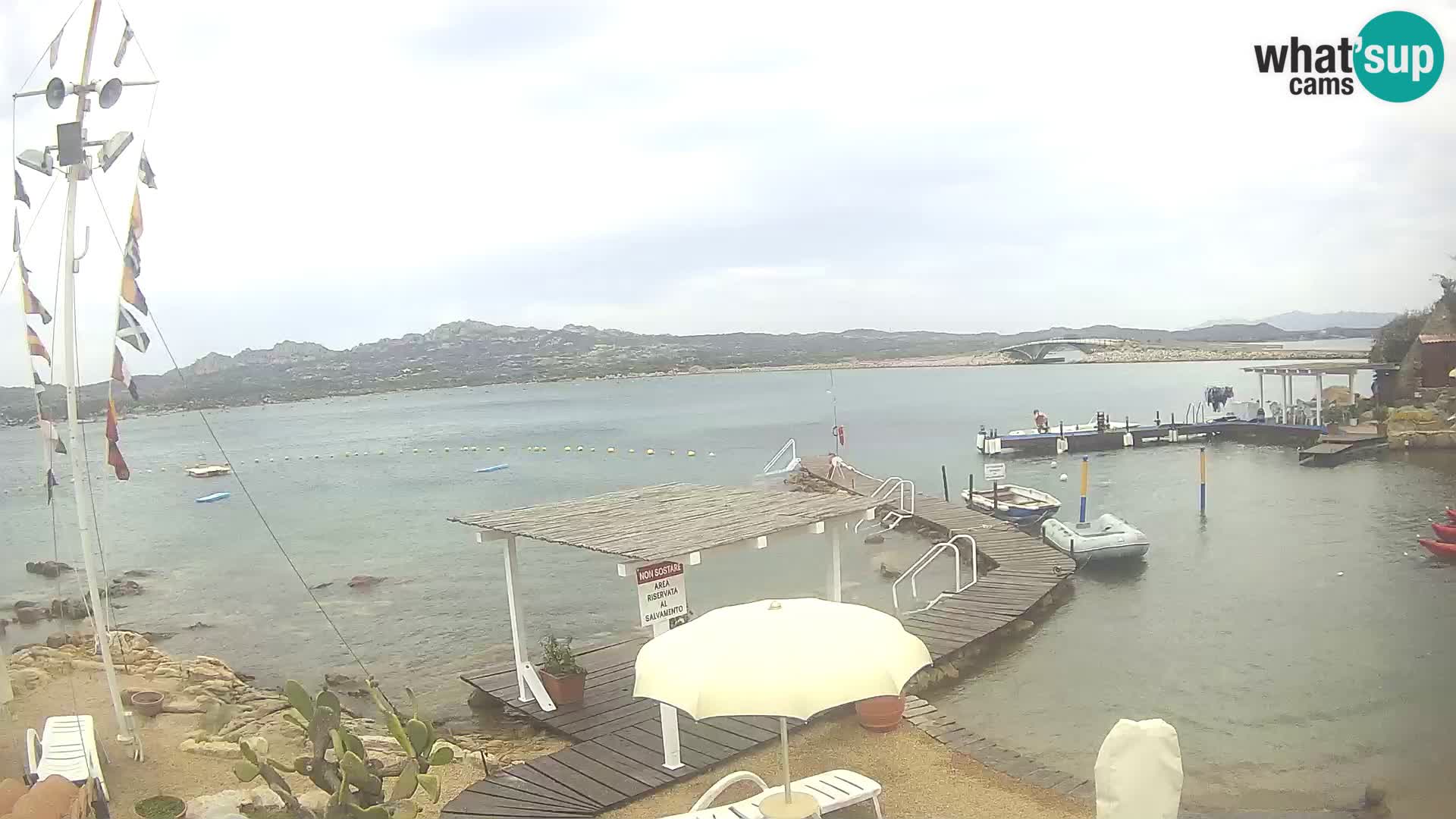 Live-Webcam Ponte Caprera – La Maddalena – Sardinien – Italien