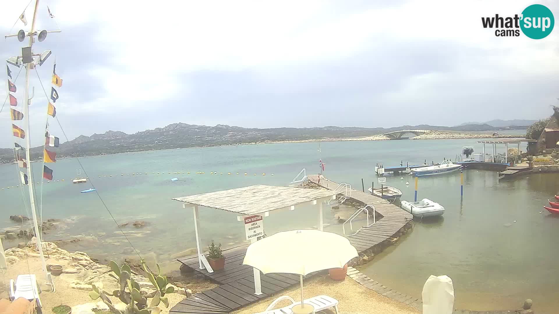 Webcam en direct Ponte Caprera – La Maddalena – Sardaigne – Italie