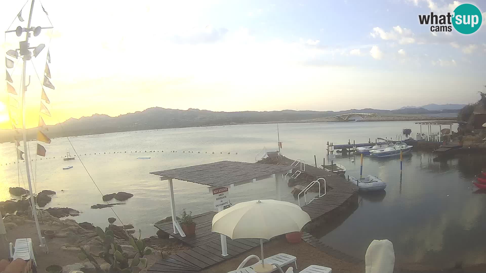 Live-Webcam Ponte Caprera – La Maddalena – Sardinien – Italien