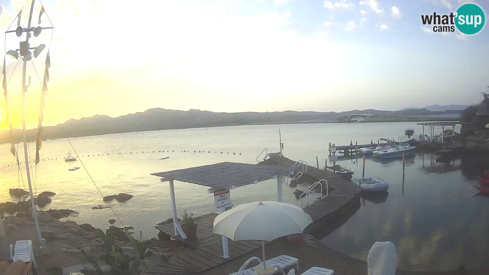 Live webcam Ponte Caprera – La Maddalena – Sardinia – Italy