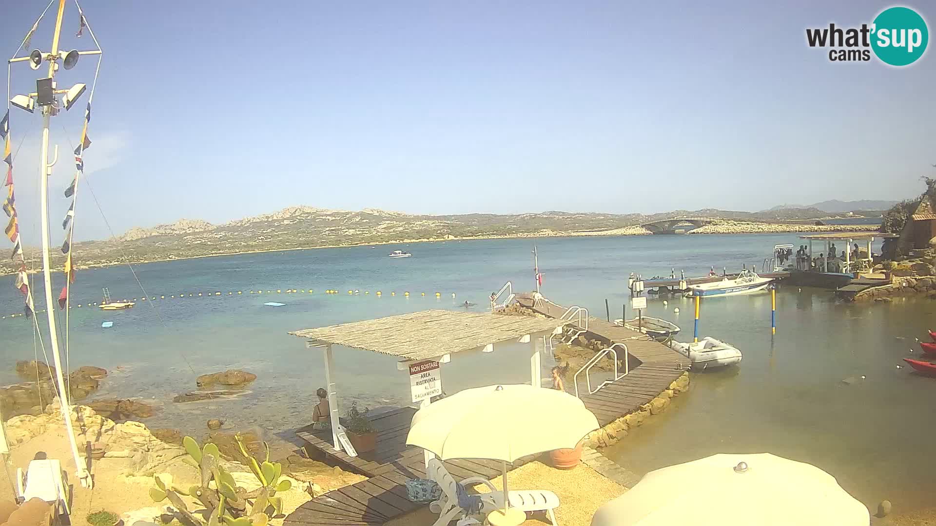 Webcam en direct Ponte Caprera – La Maddalena – Sardaigne – Italie