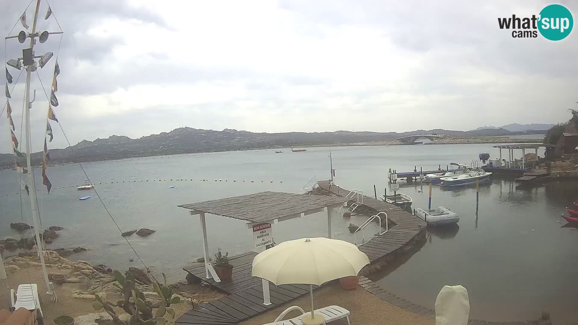Live webcam Ponte Caprera – La Maddalena – Sardinia – Italy